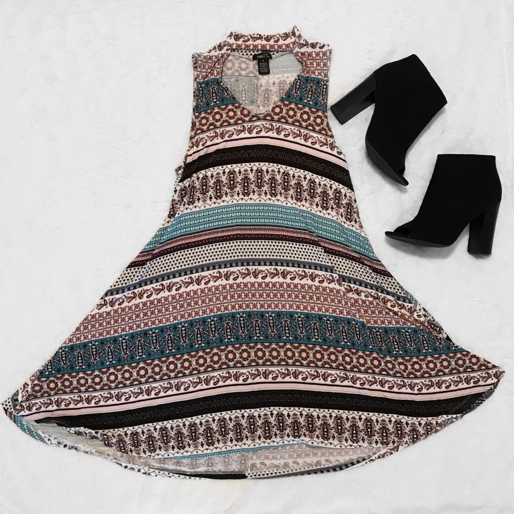 Rue 21 Multi-Colored Choker Dress